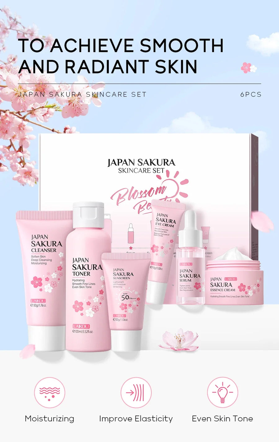 Kit Sakura Cuidados com a pele